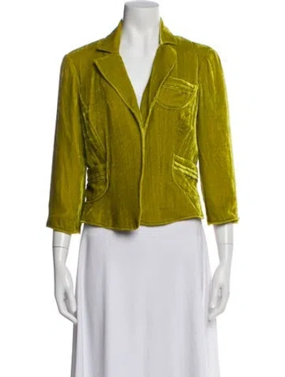 Pre-owned Walter Silk Blazer In Green