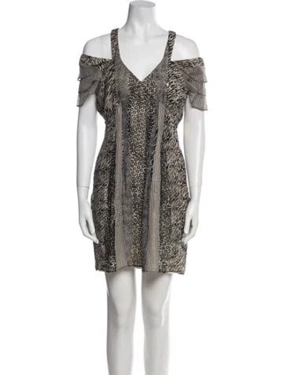 Pre-owned Walter Silk Mini Dress In Multi