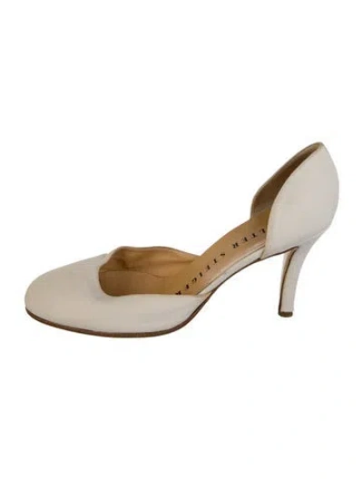 Pre-owned Walter Steiger D'orsay Pumps In Neutral