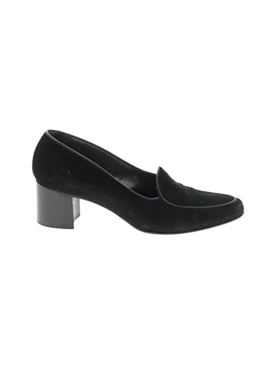 Pre-owned Walter Steiger Flats In Black
