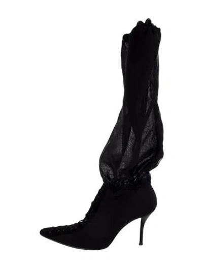 Pre-owned Walter Steiger Lace-up Boots In Black