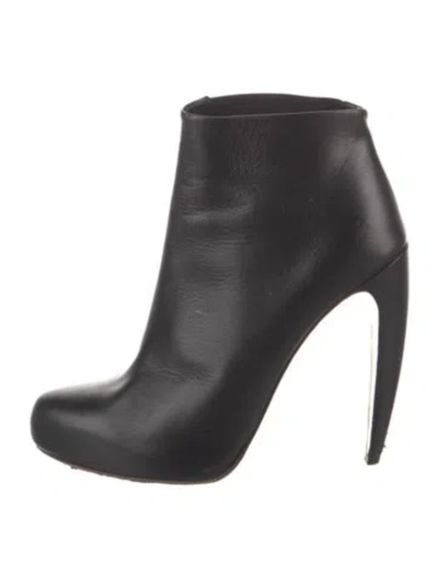 Pre-owned Walter Steiger Leather Boots In Black