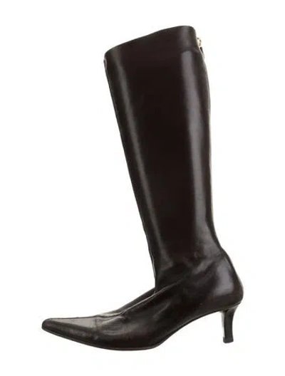 Pre-owned Walter Steiger Leather Boots In Brown