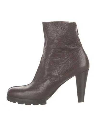 Pre-owned Walter Steiger Leather Boots In Grey
