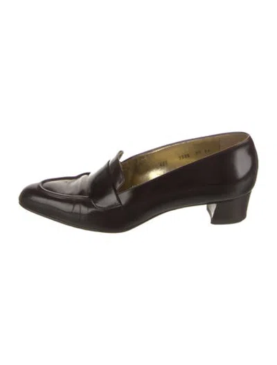 Pre-owned Walter Steiger Leather Loafers In Black