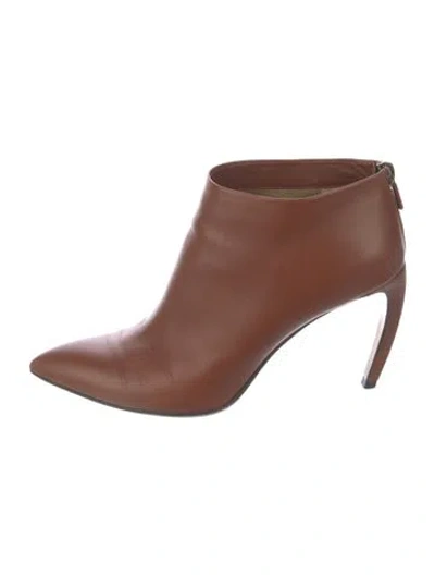 Pre-owned Walter Steiger Leather Mules In Brown