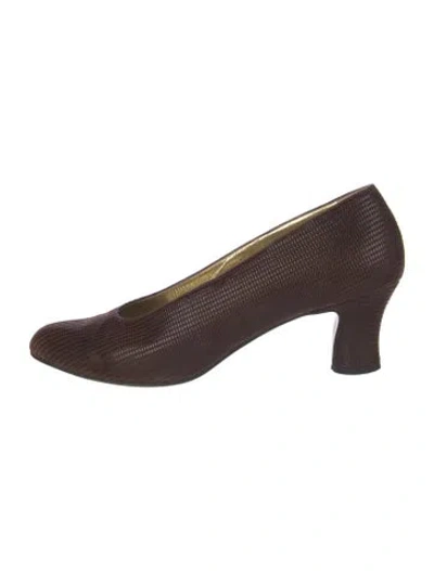 Pre-owned Walter Steiger Leather Pumps In Brown