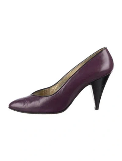 Pre-owned Walter Steiger Leather Pumps In Purple