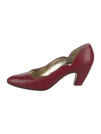 Pre-owned Walter Steiger Leather Pumps In Red
