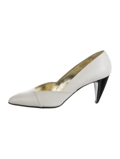 Pre-owned Walter Steiger Leather Pumps In White