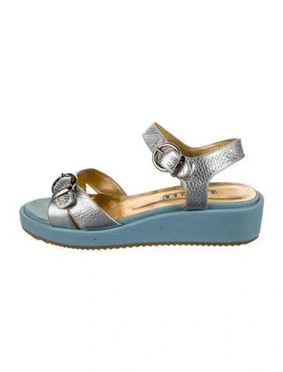 Pre-owned Walter Steiger Leather Sandals In Blue