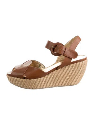 Pre-owned Walter Steiger Leather Sandals In Neutrals