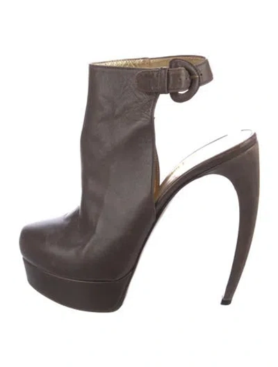 Pre-owned Walter Steiger Leather Slingback Pumps In Brown