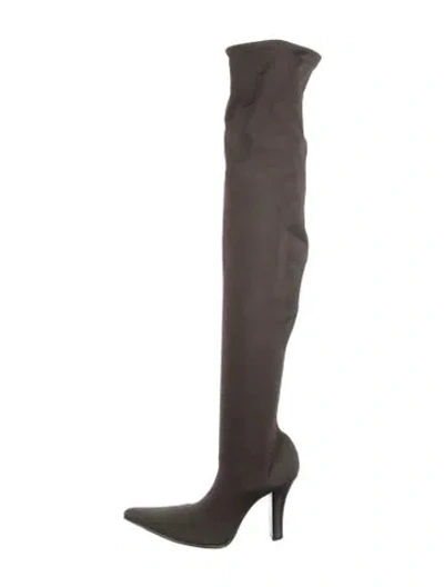 Pre-owned Walter Steiger Neoprene Boots In Grey
