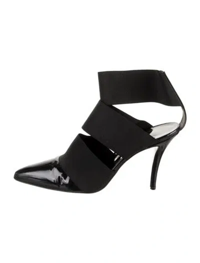Pre-owned Walter Steiger Patent Leather Mules In Black