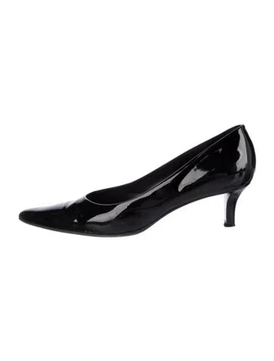 Pre-owned Walter Steiger Patent Leather Pumps In Black