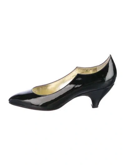 Pre-owned Walter Steiger Patent Leather Pumps In Black