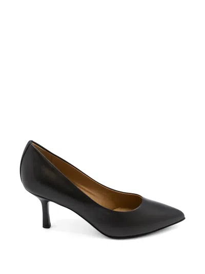 Walter Steiger Pointed-toe Leather Pumps In Black