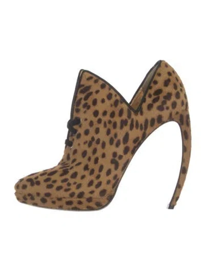 Pre-owned Walter Steiger Ponyhair Animal Print Pumps In Multi