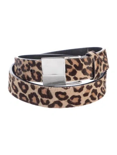 Pre-owned Walter Steiger Ponyhair Belt In Neutrals