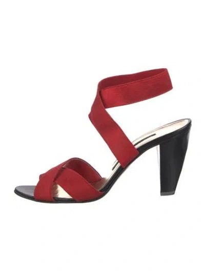 Pre-owned Walter Steiger Sandals In Red