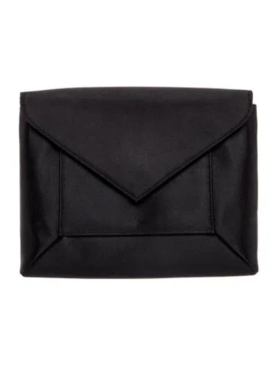 Pre-owned Walter Steiger Satin Portfolio In Black