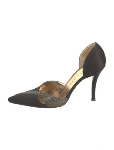 Pre-owned Walter Steiger Satin Pumps In Black