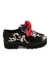 Walter Steiger Spotted Bow Loafers In Black