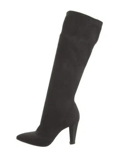 Pre-owned Walter Steiger Suede Boots In Black