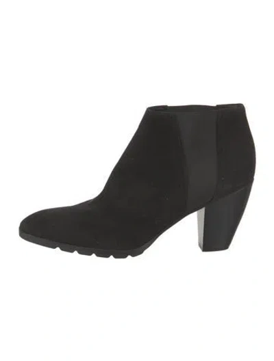Pre-owned Walter Steiger Suede Boots In Black