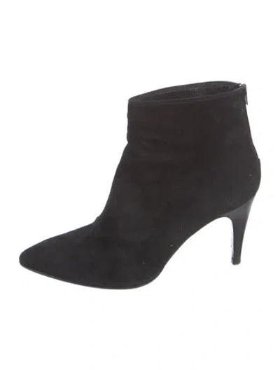 Pre-owned Walter Steiger Suede Boots In Black