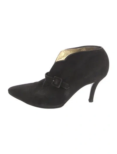 Pre-owned Walter Steiger Suede Boots In Blue