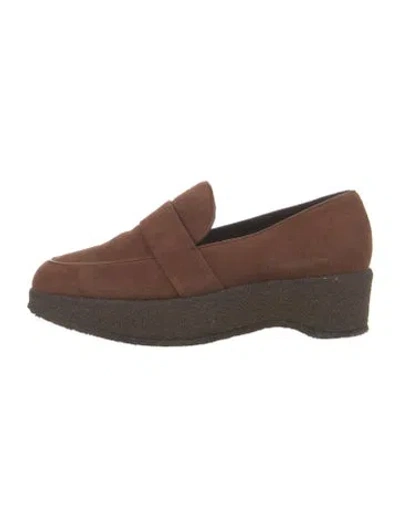 Pre-owned Walter Steiger Suede Loafers In Brown