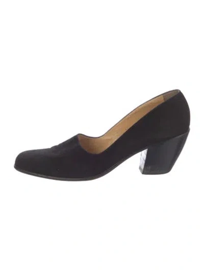 Pre-owned Walter Steiger Suede Pumps In Black