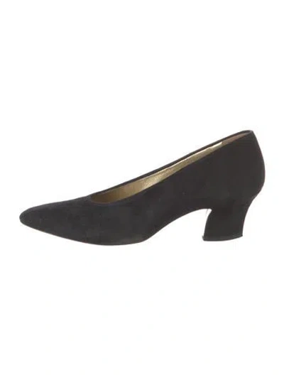 Pre-owned Walter Steiger Suede Pumps In Black