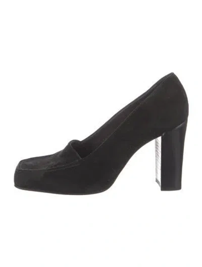 Pre-owned Walter Steiger Suede Pumps In Black