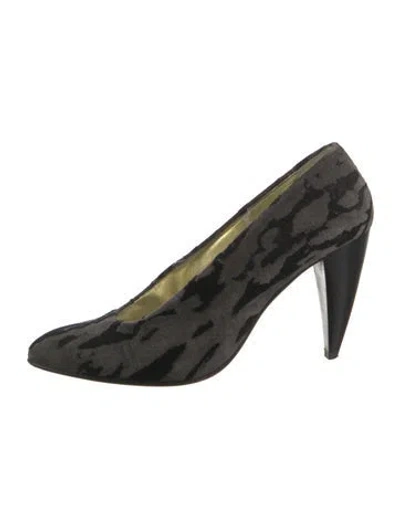 Pre-owned Walter Steiger Suede Pumps In Black