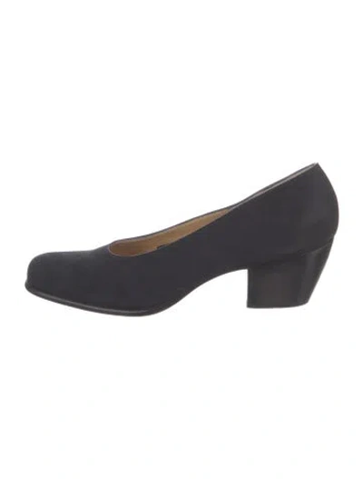 Pre-owned Walter Steiger Suede Pumps In Black