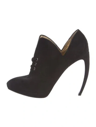 Pre-owned Walter Steiger Suede Pumps In Black