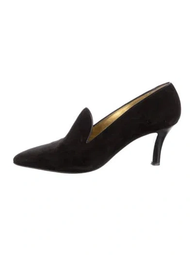 Pre-owned Walter Steiger Suede Pumps In Black