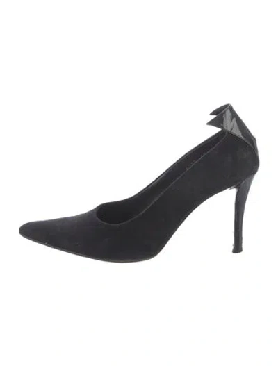 Pre-owned Walter Steiger Suede Pumps In Black