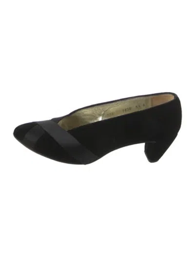 Pre-owned Walter Steiger Suede Pumps In Black