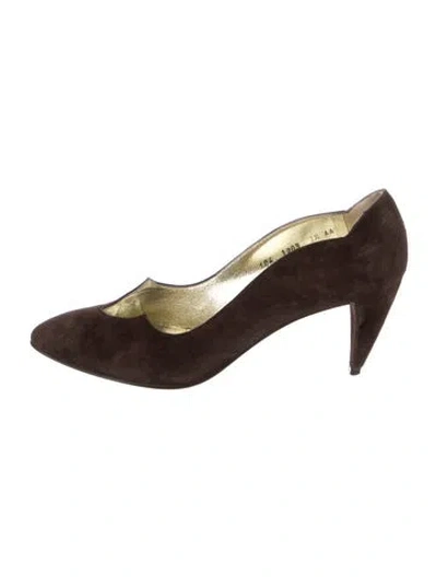 Pre-owned Walter Steiger Suede Pumps In Brown