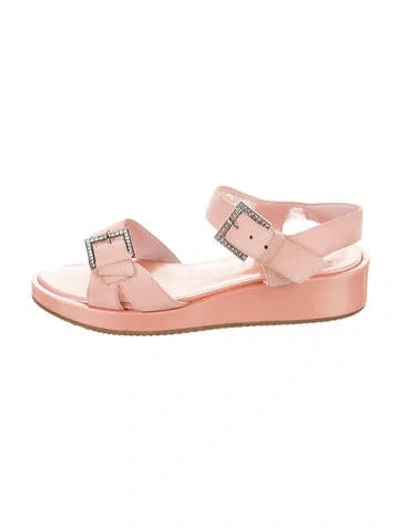 Pre-owned Walter Steiger Suede Sandals In Pink