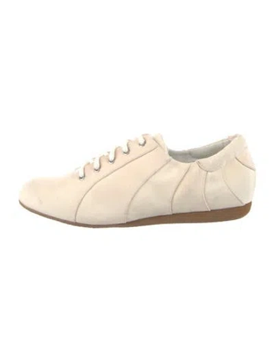 Pre-owned Walter Steiger Suede Sneakers In Neutral