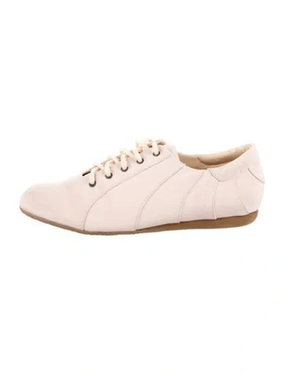 Pre-owned Walter Steiger Suede Sneakers In Pink
