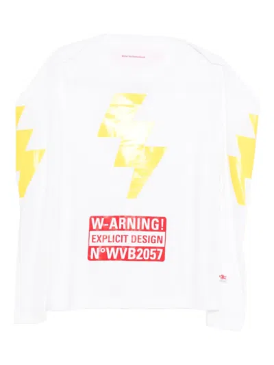Pre-owned Walter Van Beirendonck 2009 Explicit Hoodie In White