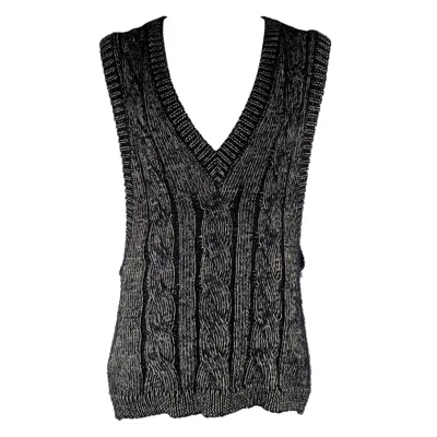 Pre-owned Walter Van Beirendonck 2022 Size L Black Superkid Mohair Sweater Vest