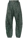 Walter Van Beirendonck Hose Mit Abstraktem Print In Grün