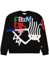 Walter Van Beirendonck Man Black Sweatshirts In Black